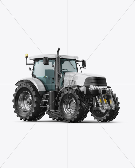 Tractor Mockup - Half Side View