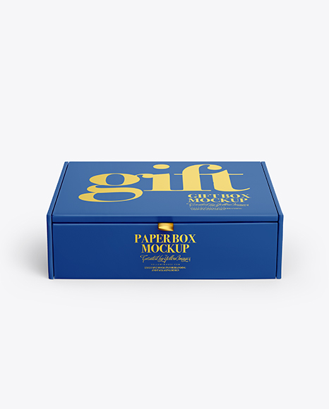 Matte Paper Box Mockup - Matte+Paper+Box+