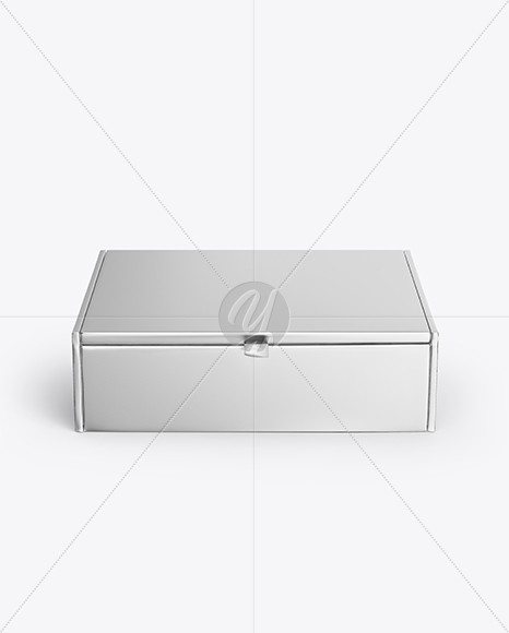 Metallized Paper Box Mockup Metallized Paper Box Mockup
