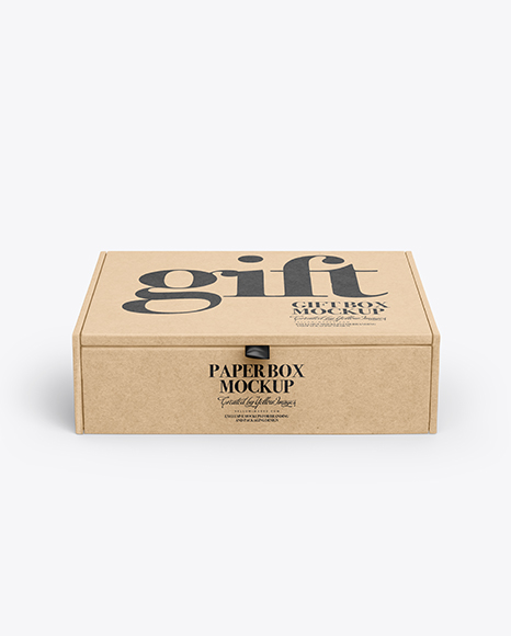 Kraft Paper Box Mockup