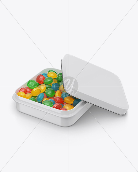 Glossy Candy Box Mockup