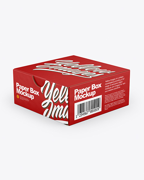 Paper Box Mockup - Software box mockup
