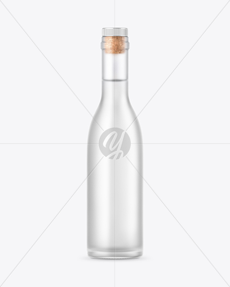 Frosted Glass Vodka Bottle Mockup