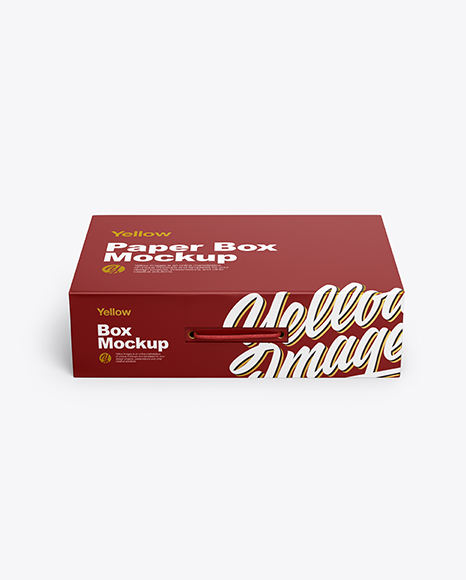 Matte Paper Box Mockup