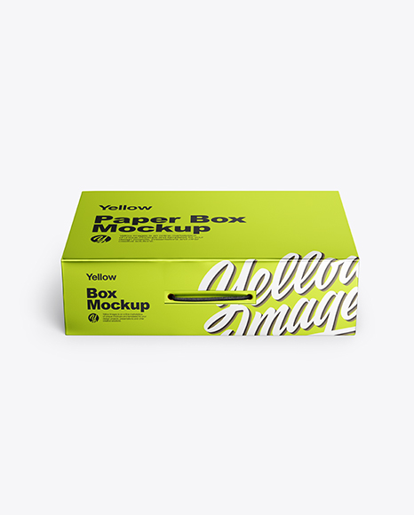 Metallized Paper Box Mockup