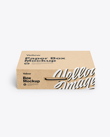 Kraft Paper Box Mockup