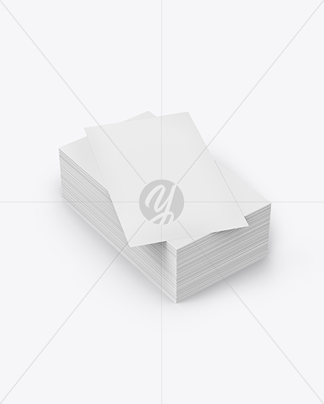 Stack of Business Cards Mockup