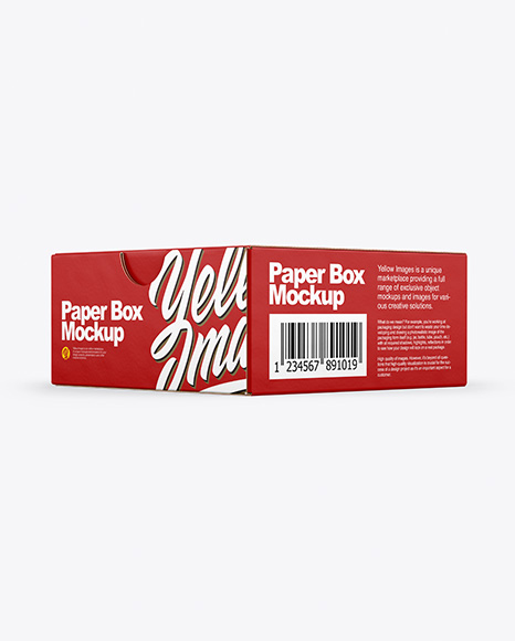 Paper Box Mockup - Software box mockup