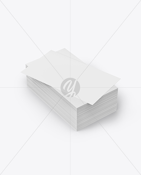 Stack of Business Cards Mockup