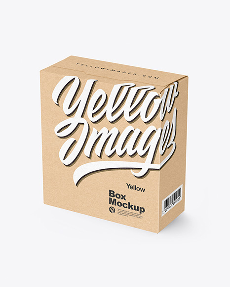 Kraft Paper Box Mockup