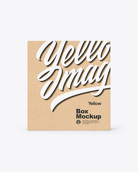 Kraft Paper Box Mockup