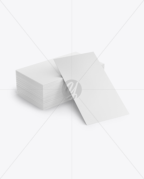 Stack of Business Cards Mockup