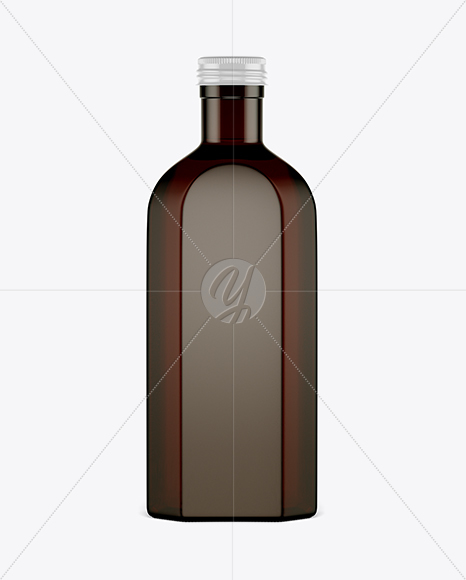 Amber Glass Oil Bottle Mockup