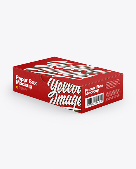 Paper Box Mockup - Software box mockup