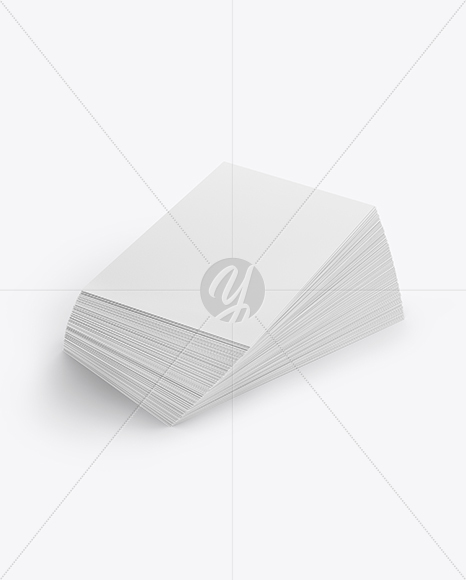 Stack of Business Cards Mockup