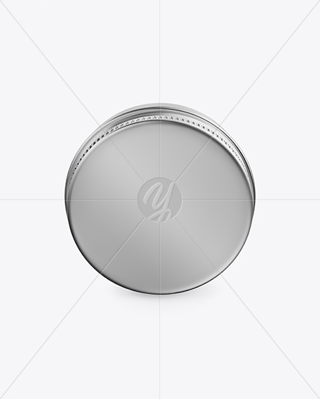 Metallic Lip Balm Tin Mockup