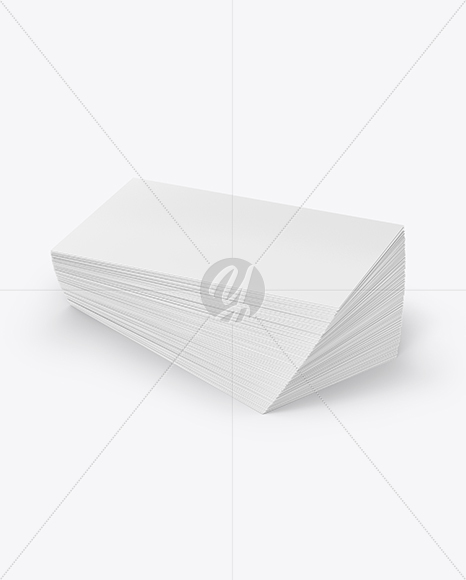 Stack of Business Cards Mockup