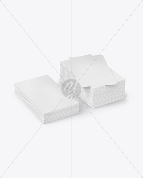 Stack of Business Cards Mockup