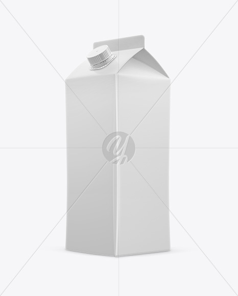 Juice Box Mockup - Half Side View