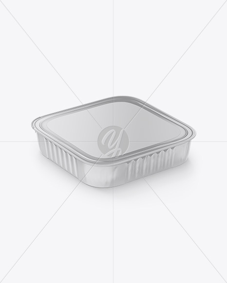 Matte Plastic Food Container Mockup