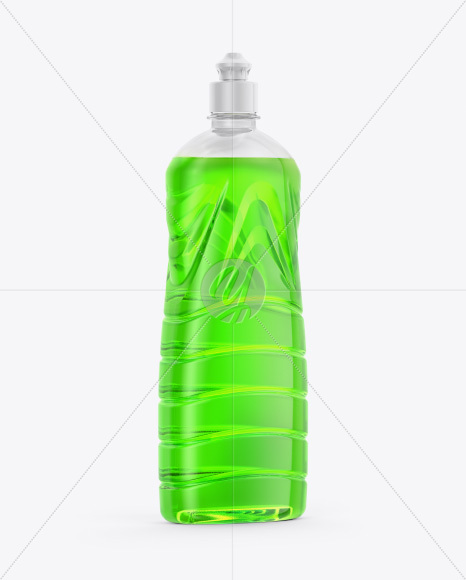 Plastic Bottle in Shrink Sleeve Mockup