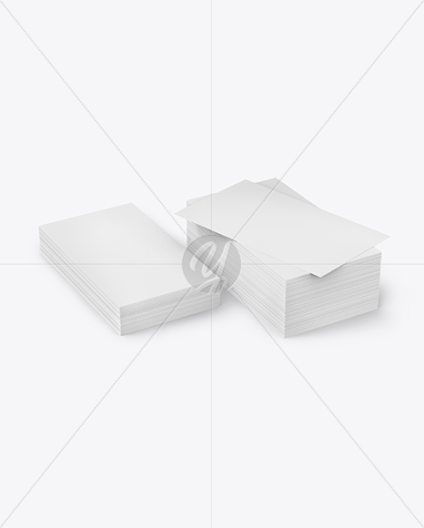 Stack of Business Cards Mockup