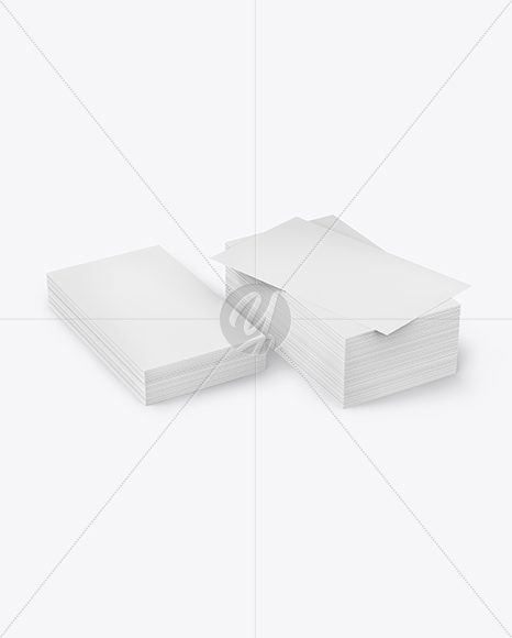 Stack of Business Cards Mockup