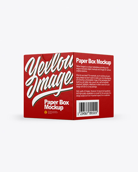 Paper Box Mockup