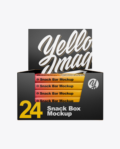 Matte Snack Box Mockup