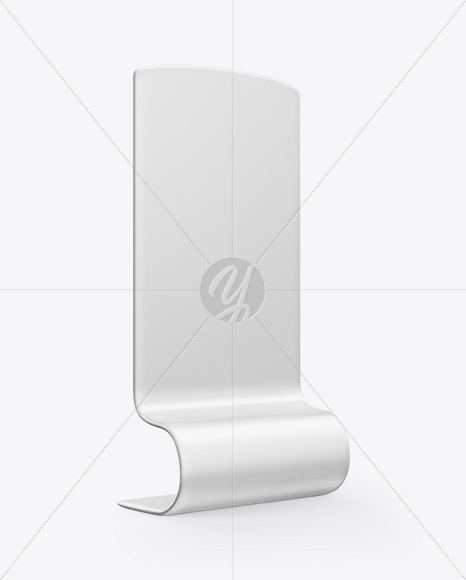 Banner Stand Mockup - Half Side View