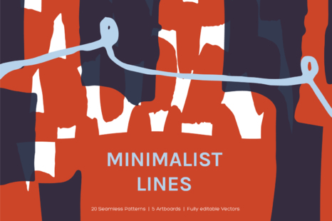 Minimal Lines | Patterns + Artboards - Seamless patterns