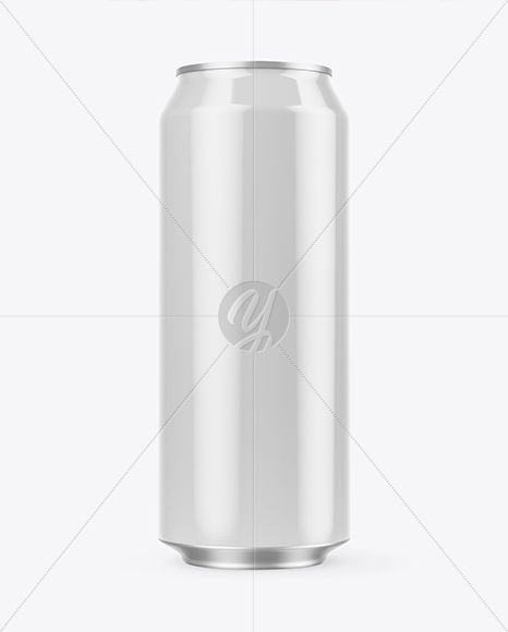 Glossy Aluminium Can Mockup