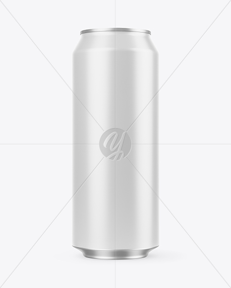 Matte Aluminium Can Mockup