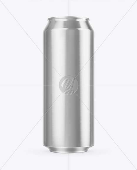 Metallic Aluminium Can Mockup