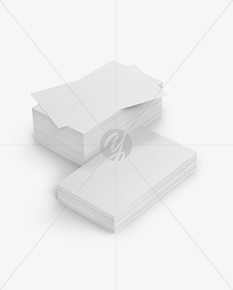 Stack of Business Cards Mockup