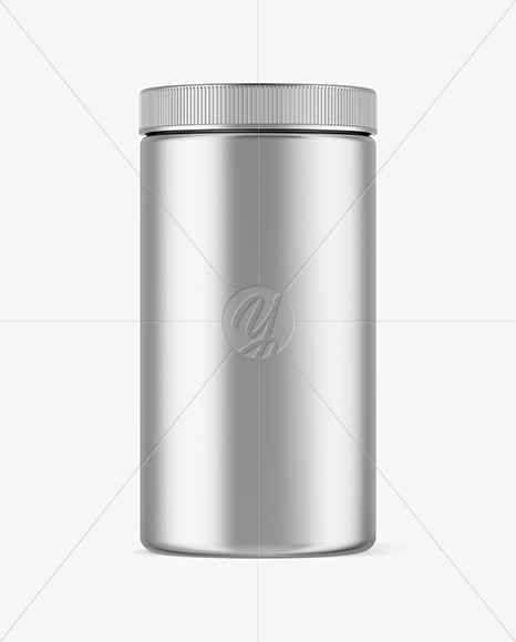 Metallic Pills Bottle Mockup