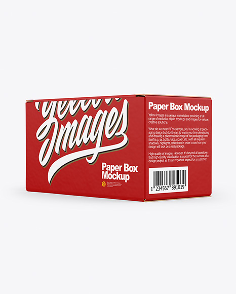 Paper Box Mockup