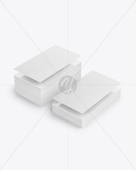 Stack of Business Cards Mockup