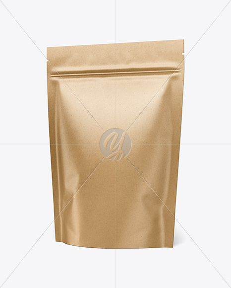 Kraft Stand-Up Pouch Mockup