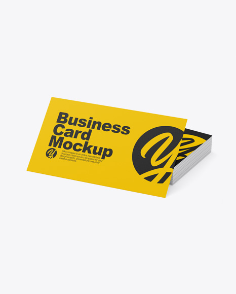 Matte Business Cards Mockup