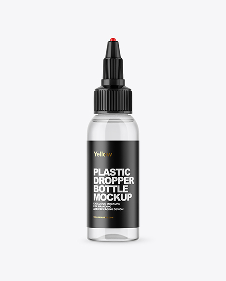 Clear Glass Dropper Bottle Mockup - Oil dropper bottle mockup