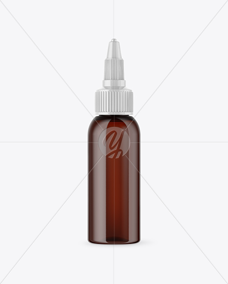 Amber Glass Dropper Bottle Mockup