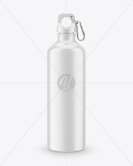 Glossy Plastic Water Bottle Mockup