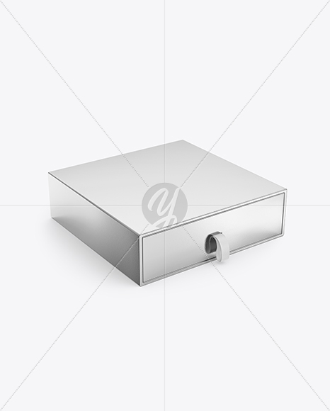 Metallic Box Mockup