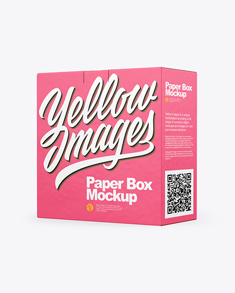 Paper Box Mockup - Software box mockup