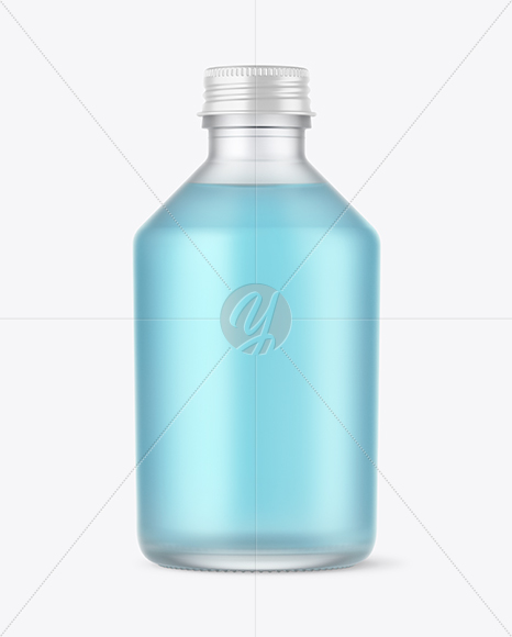 Frosted Glass Bottle Mockup