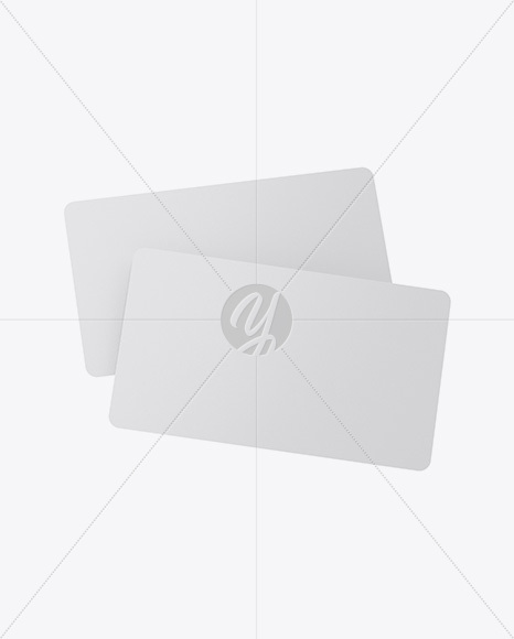 Glossy Business Cards Mockup