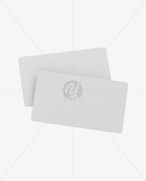 Matte Business Cards Mockup