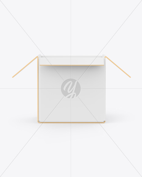 Opened Paper Box Mockup Opened Paper Box Mockup