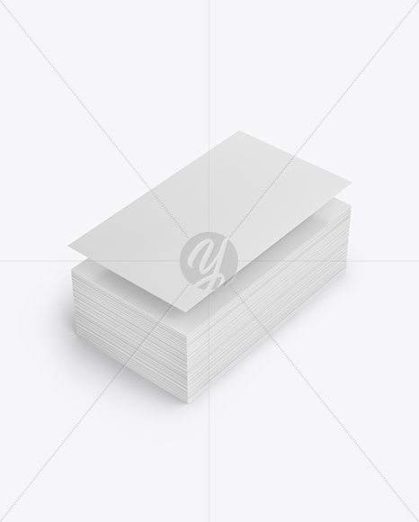 Stack of Business Cards Mockup